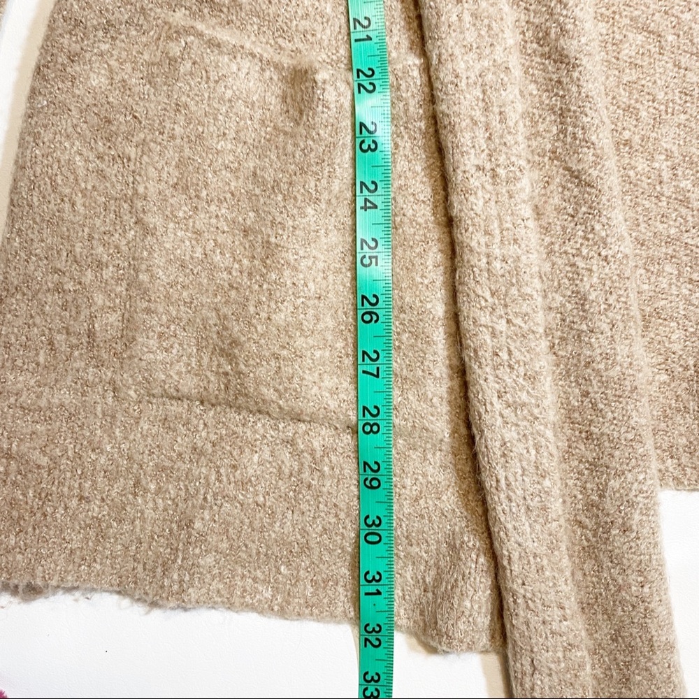 Tribe Camel Tan Open Front Soft Cardigan with Pockets size small / medium - Picture 7 of 8